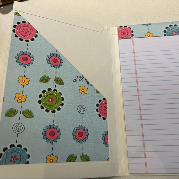 Handmade Small Legal Notepad Folio and Jeweled Pen Set - Picture 7 of 13